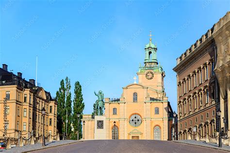 Stockholm Sweden Storkyrkan Sankt Nikolai Kyrka Monument To King