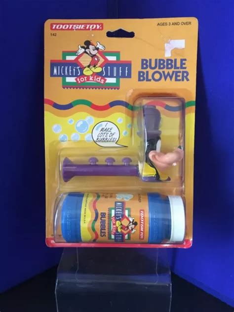 Vintage Tootsietoy Goofy Walt Disney Bubble Blower Toy Mint On Card