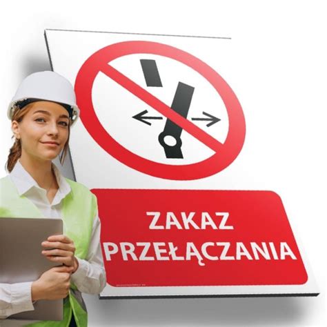 Tablica Pvc X Cm Zakaz Prze Czania