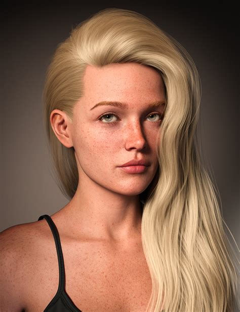 Fe Side Wave Hair For Genesis Daz D