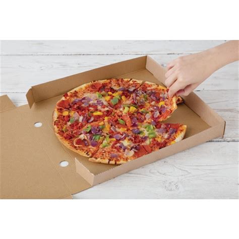 Cartons à Pizza Kraft Fiesta Compostable 35cm Lot De 50 Dc725 Nisbets