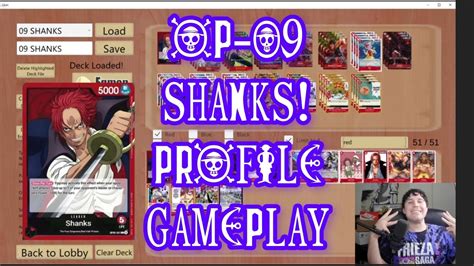 SHANKS DECK PROFILE AND GAMEPLAY OP09 ONEPIECE TCG RUSHING RED RIVER