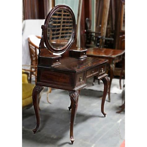 Early 20th Century Dressing Table With Swivel Mirror Dressing Table