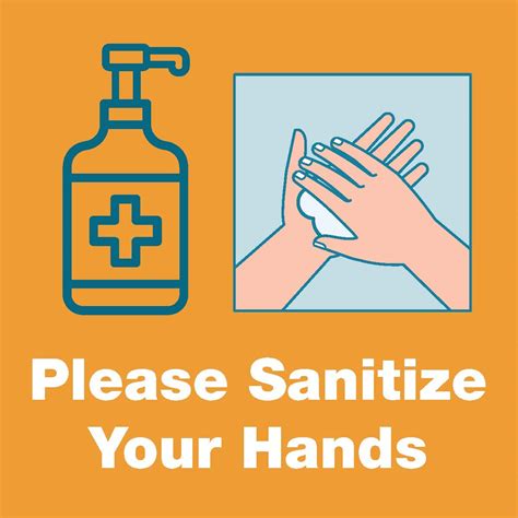 Sanitize Your Hands Sign Please Use Hand Sanitizer Sign