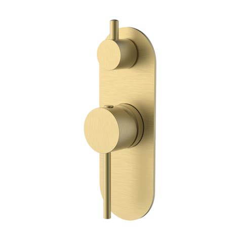 Misha Wallshower Mixer W Divertor Brushed Gold Beaumont Tiles