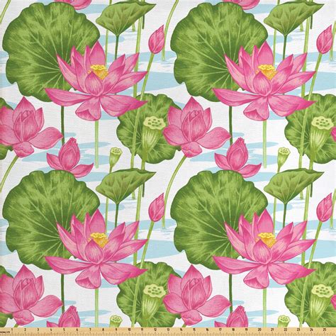 Lotus Flower Fabric