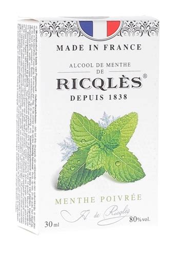 Ricqles Alcool De Menthe Format De Poche