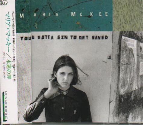 Maria Mckee You Gotta Sin To Get Saved Japanese Promo Cd Album Cdlp