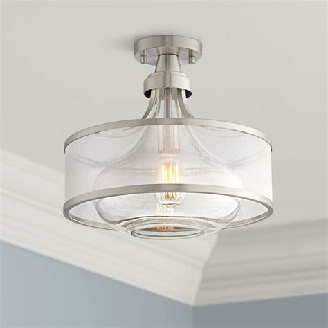 Possini Euro Design Modern Ceiling Light Semi Flush Mount Fixture