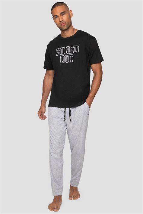 Loungewear Zoned Cotton Rich Pyjama Set Threadbare