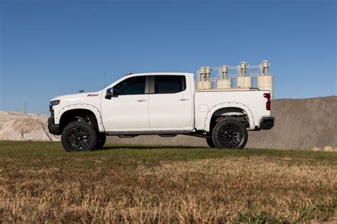 White Lifted Chevrolet Silverado