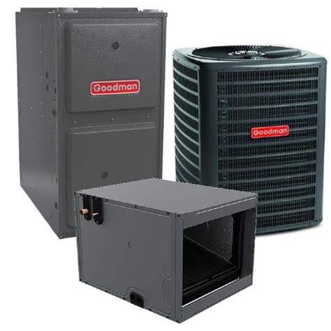 2 Ton 14 5 Seer2 92 Afue 80 000 Btu Goodman Gas Furnace And Air