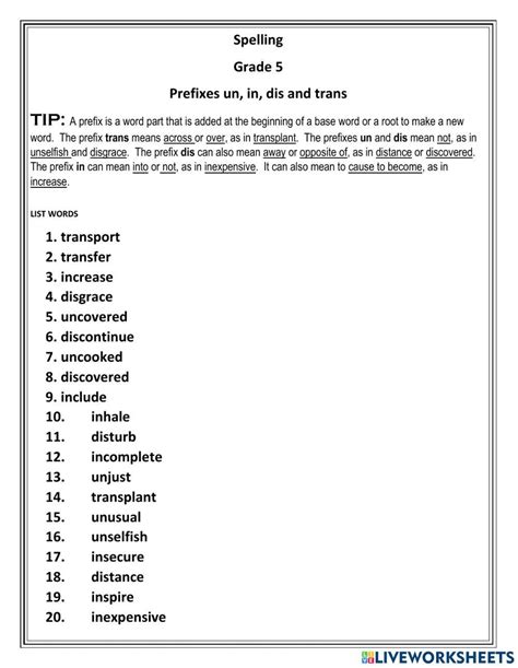 Words Ending In Tion And Sion Worksheet Live Worksheets 40 Off