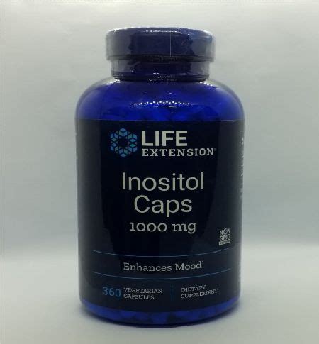 Life Extension Inositol Caps Mg Vegetarian Capsules