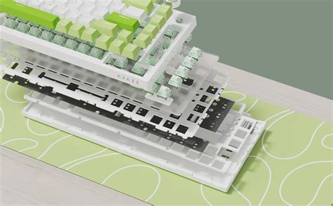 Amazon AJAZZ KA Wired RGB Hot Swap Mechanical Keyboard With Volume Knob Poron Foam