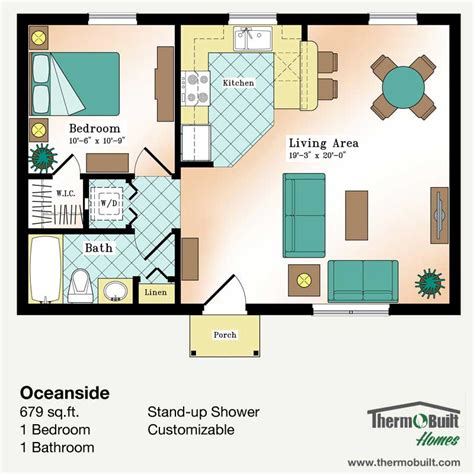 Planoceansidefloorplan Thermobuilt Systems Inc