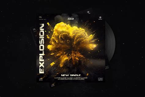 Explosion Premade Cover Art - Photoshop PSD