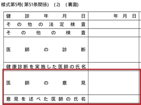 健康診断の個人票「医師の意見」は誰が記入する？ グスクード社会保険労務士事務所 沖縄・那覇の労務管理・助成金・外国人雇用