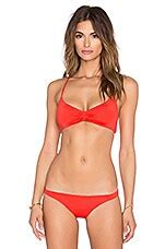 Vitamin A Gemma Bralette Bikini In Vermillion Revolve