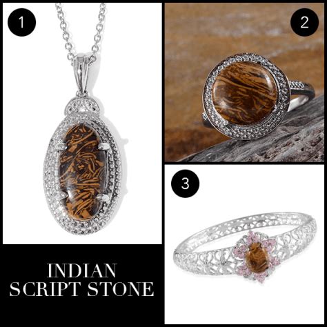 Rare and Exotic Gemstones: Indian Script Stone | Gemstones, Stone, Pendant