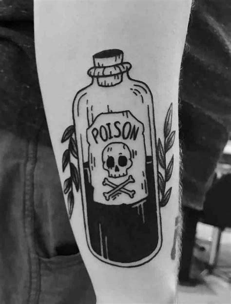 Traditional Poison Bottle Tattoo Printable Calendars At A Glance