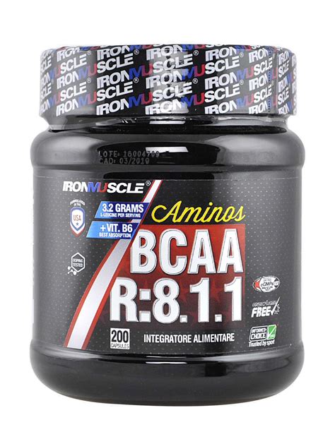 BCAA R:8.1.1 by IRON MUSCLE (200 capsules)