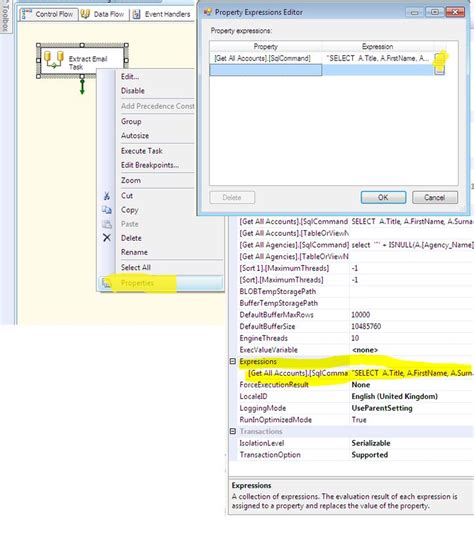 Ssis How To Pass Variables To Ado Net Source Control Flow Variables