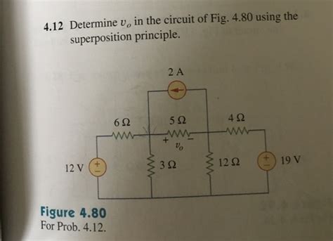 Solved Determine Upsilon 0 In Circuit Of Fig 4 80 Using The