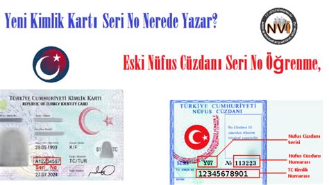 Yeni Kimlik Kart Seri No Nerede Yazar Eski N Fus C Zdan Seri No