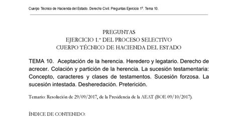 Preguntas ejercicio 1 º Tec Hacienda TEMA 10 Dcho Civil Google Docs