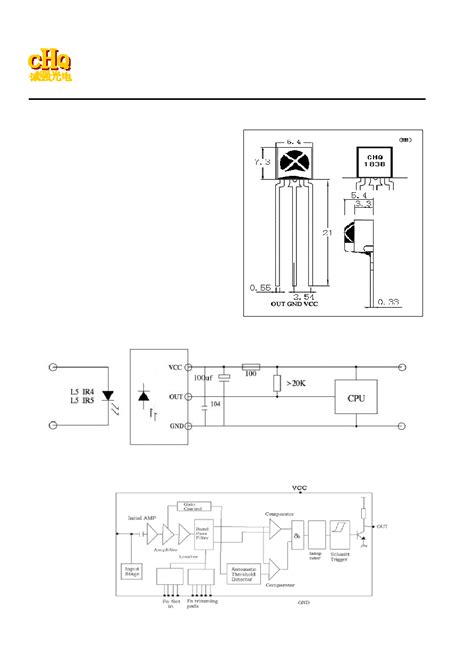 CHQ1838 datasheet(1/3 Pages) ETC | Infrared Receiver Module