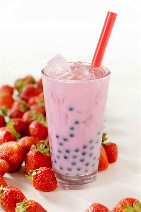 Best Strawberry Boba (Bubble Tea) - IzzyCooking