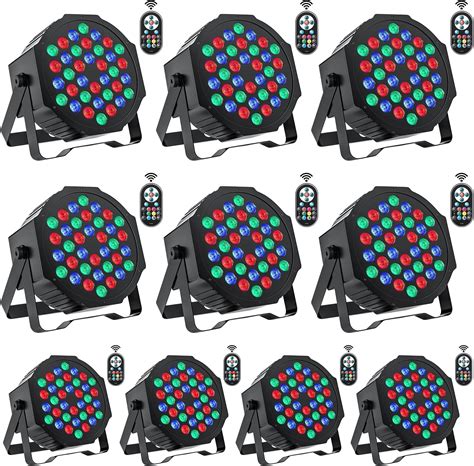 Luces De Escenario U King 10 Paquetes De 36 LED RGB LED Luces De