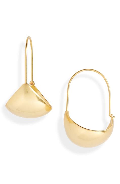 Madewell Basket Hoop Earrings Nordstrom