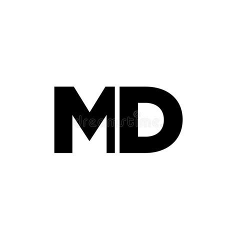 Letter M and D, MD Logo Design Template. Minimal Monogram Initial Based ...