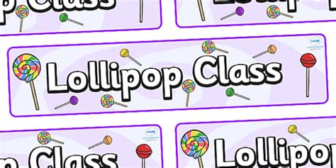 Free Lollipops Themed Classroom Display Banner Twinkl