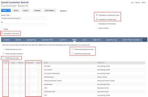 Netsuite Applications Suite Using A Saved Search As A View