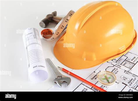 Construction work tools Stock Photo - Alamy