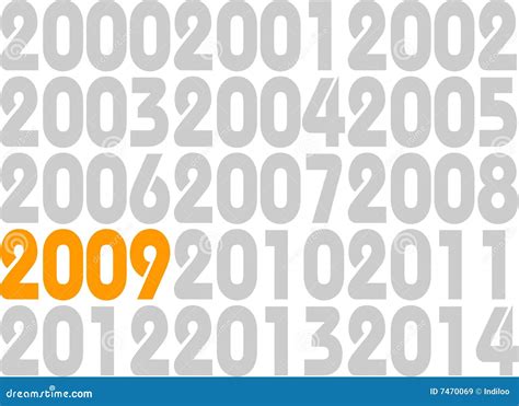 New Year 2009 stock illustration. Illustration of number - 7470069