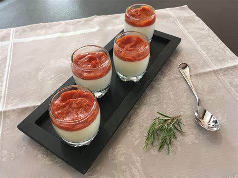 Panna Cotta Au Chèvre Romarin Et Tomate Les Papilles De Karen