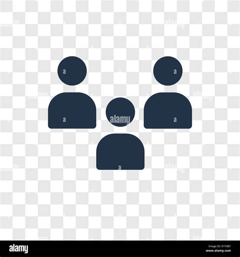 Audience Vector Icon Isolated On Transparent Background Audience