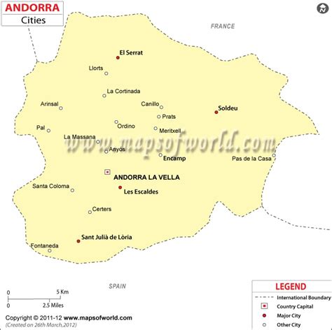 Andorra City Map | Cities in Andorra Map