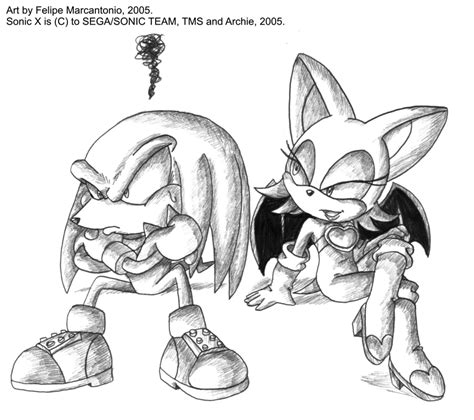 Sonic X : Knuckles and Rouge by yuski on DeviantArt