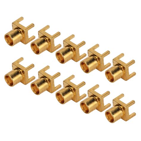 10pcs Mcx Socket Pcb Soldering Board End Jacks 4 Pin Female Connector