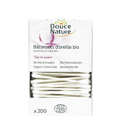 Betisoare De Urechi Bio Din Bumbac Organic Douce Nature 200 Buc EMAG Ro