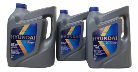 Aceite Lubricante 15w40 Hyundai Xteer Hd Ultra Caja 3 De 6l Cuotas