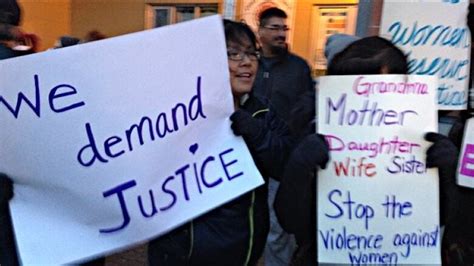 March Held In Val Dor For Aboriginal Women Alleging Quebec Police Sex