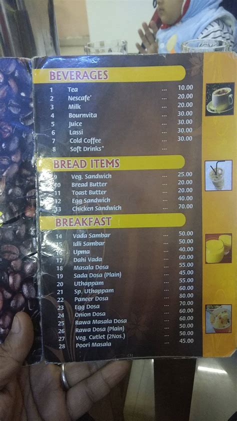 Menu At Indian Coffee House India Nh 130