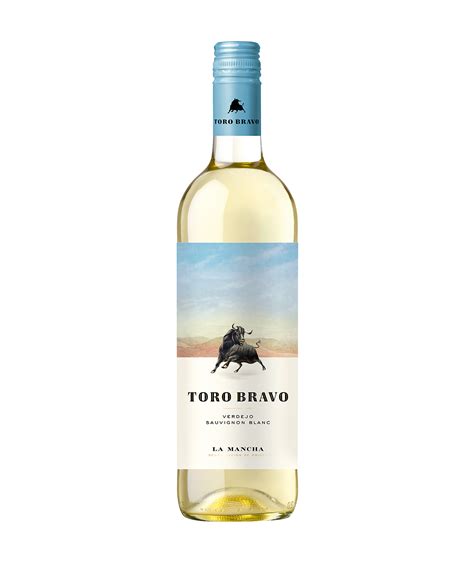 Caja Vino Blanco Toro Bravo Verdejo Sauvignon Blanc Grupo Andrade