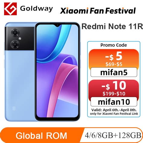 Küresel ROM Xiaomi Redmi not 11R 5G MTK sity 700 5000 Octa çekirdek 6